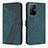 Funda de Cuero Cartera con Soporte Carcasa H04X para Xiaomi Mi 11T Pro 5G Verde