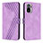 Funda de Cuero Cartera con Soporte Carcasa H04X para Xiaomi Redmi Note 10 4G Morado