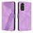 Funda de Cuero Cartera con Soporte Carcasa H04X para Xiaomi Redmi Note 11 4G (2022) Morado