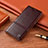 Funda de Cuero Cartera con Soporte Carcasa H05P para Apple iPhone 11 Pro Max Marron