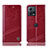 Funda de Cuero Cartera con Soporte Carcasa H05P para Motorola Moto Edge 30 Fusion 5G Rojo
