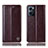 Funda de Cuero Cartera con Soporte Carcasa H05P para Oppo Find X5 Lite 5G Marron