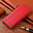 Funda de Cuero Cartera con Soporte Carcasa H05P para Samsung Galaxy S21 FE 5G Rojo