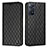 Funda de Cuero Cartera con Soporte Carcasa H05X para Xiaomi Redmi Note 11 Pro 4G Negro