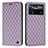 Funda de Cuero Cartera con Soporte Carcasa H05X para Xiaomi Redmi Note 11E Pro 5G Morado