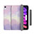 Funda de Cuero Cartera con Soporte Carcasa H06 para Apple iPad Mini 6 Purpura Claro