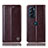 Funda de Cuero Cartera con Soporte Carcasa H06P para Motorola Moto Edge Plus (2022) 5G Marron