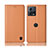 Funda de Cuero Cartera con Soporte Carcasa H06P para Motorola Moto Edge S30 Pro 5G Naranja