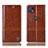 Funda de Cuero Cartera con Soporte Carcasa H06P para Motorola Moto G50 5G Marron Claro