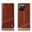 Funda de Cuero Cartera con Soporte Carcasa H06P para Xiaomi Mi 11 Pro 5G Marron Claro