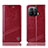 Funda de Cuero Cartera con Soporte Carcasa H06P para Xiaomi Mi 11 Pro 5G Rojo