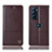 Funda de Cuero Cartera con Soporte Carcasa H07P para Motorola Moto Edge X30 5G Marron