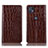 Funda de Cuero Cartera con Soporte Carcasa H08P para Motorola Moto G50 5G Marron