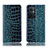 Funda de Cuero Cartera con Soporte Carcasa H08P para OnePlus Nord N20 5G Azul