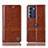 Funda de Cuero Cartera con Soporte Carcasa H09P para Motorola Moto Edge S30 5G Marron Claro