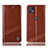 Funda de Cuero Cartera con Soporte Carcasa H09P para Motorola Moto G50 5G Marron Claro