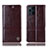 Funda de Cuero Cartera con Soporte Carcasa H09P para Oppo Find X3 5G Marron