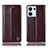 Funda de Cuero Cartera con Soporte Carcasa H09P para Oppo Reno8 5G Marron