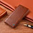 Funda de Cuero Cartera con Soporte Carcasa H09P para Sony Xperia Ace II Marron Claro