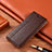 Funda de Cuero Cartera con Soporte Carcasa H10 para Apple iPhone 13 Mini Marron