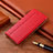 Funda de Cuero Cartera con Soporte Carcasa H10 para Apple iPhone 14 Rojo