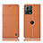 Funda de Cuero Cartera con Soporte Carcasa H10P para Motorola Moto Edge 30 Fusion 5G Naranja