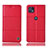 Funda de Cuero Cartera con Soporte Carcasa H10P para Motorola Moto G50 5G Rojo