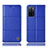 Funda de Cuero Cartera con Soporte Carcasa H10P para Oppo A55S 5G Azul