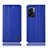 Funda de Cuero Cartera con Soporte Carcasa H10P para Oppo A77 5G Azul