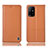 Funda de Cuero Cartera con Soporte Carcasa H10P para Oppo A94 5G Naranja