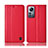 Funda de Cuero Cartera con Soporte Carcasa H10P para Xiaomi Mi 12 5G Rojo