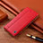 Funda de Cuero Cartera con Soporte Carcasa H10P para Xiaomi Redmi Note 11E Pro 5G Rojo