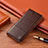 Funda de Cuero Cartera con Soporte Carcasa H11P para Apple iPhone 12 Mini Marron