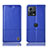 Funda de Cuero Cartera con Soporte Carcasa H11P para Motorola Moto Edge 30 Fusion 5G Azul