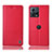 Funda de Cuero Cartera con Soporte Carcasa H11P para Motorola Moto Edge S30 Pro 5G Rojo