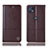 Funda de Cuero Cartera con Soporte Carcasa H11P para Motorola Moto G50 5G Marron