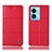 Funda de Cuero Cartera con Soporte Carcasa H11P para Oppo A97 5G Rojo