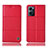 Funda de Cuero Cartera con Soporte Carcasa H11P para Oppo Find X5 Lite 5G Rojo