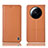 Funda de Cuero Cartera con Soporte Carcasa H11P para Xiaomi Mi 12S Ultra 5G Naranja