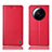 Funda de Cuero Cartera con Soporte Carcasa H11P para Xiaomi Mi 12S Ultra 5G Rojo