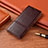 Funda de Cuero Cartera con Soporte Carcasa H14 para Apple iPhone 13 Mini Marron