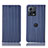 Funda de Cuero Cartera con Soporte Carcasa H16P para Motorola Moto Edge S30 Pro 5G Azul