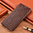 Funda de Cuero Cartera con Soporte Carcasa H19P para Apple iPhone 11 Pro Marron