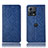Funda de Cuero Cartera con Soporte Carcasa H19P para Motorola Moto Edge 30 Fusion 5G Azul
