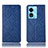 Funda de Cuero Cartera con Soporte Carcasa H19P para Oppo A58x 5G Azul