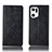 Funda de Cuero Cartera con Soporte Carcasa H19P para Oppo Find X5 5G Negro