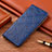 Funda de Cuero Cartera con Soporte Carcasa H19P para Sony Xperia 10 III Azul