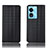 Funda de Cuero Cartera con Soporte Carcasa H20P para Oppo Reno8 T 5G Negro