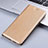 Funda de Cuero Cartera con Soporte Carcasa H22P para Apple iPhone 12 Mini Oro