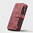 Funda de Cuero Cartera con Soporte Carcasa H27 para Apple iPhone 13 Mini Rojo